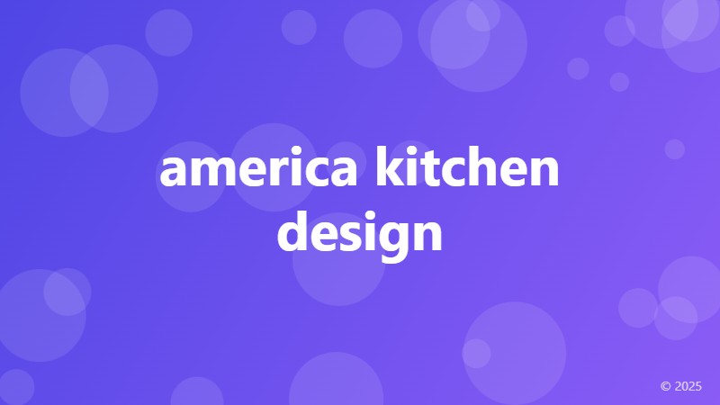 america kitchen design
