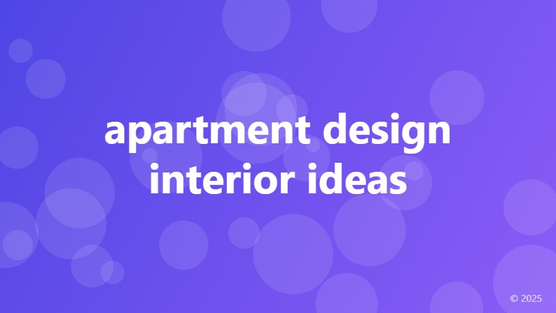 apartment design interior ideas