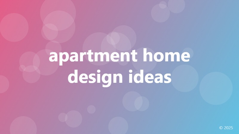 apartment home design ideas