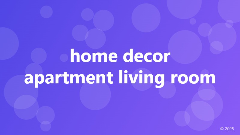 home decor apartment living room