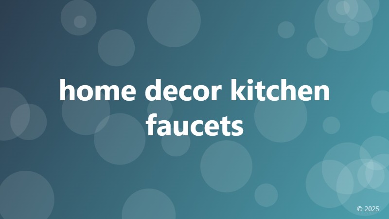 home decor kitchen faucets