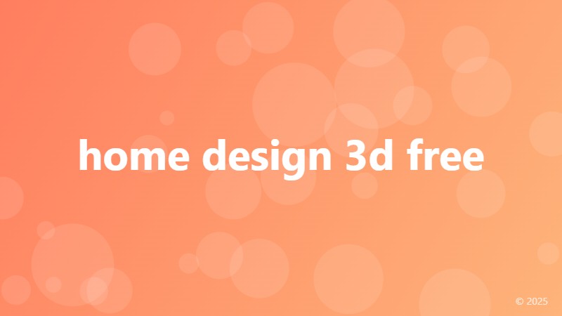 home design 3d free