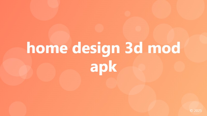 home design 3d mod apk