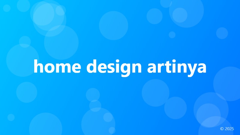 home design artinya