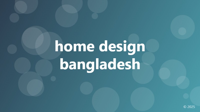 home design bangladesh
