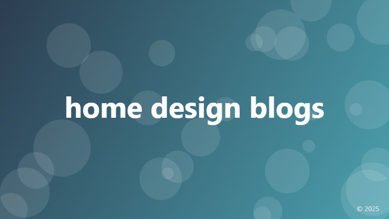 home design blogs