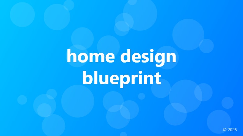 home design blueprint