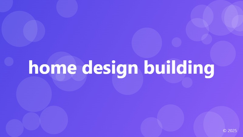 home design building