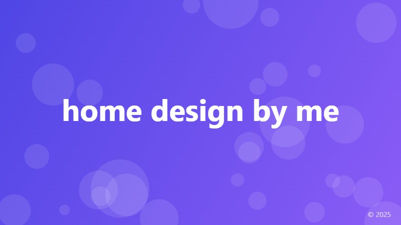home design by me