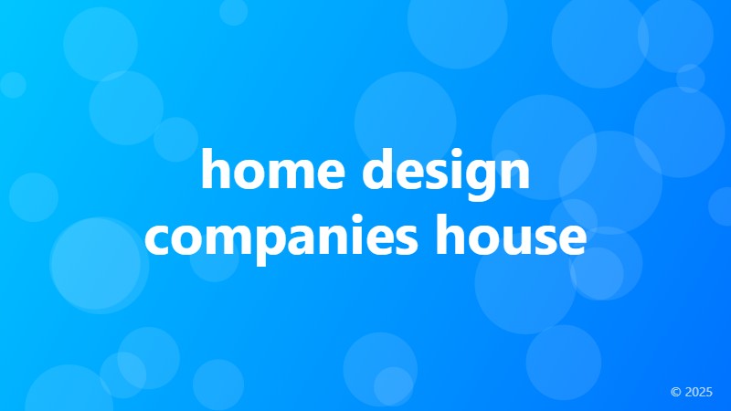 home design companies house