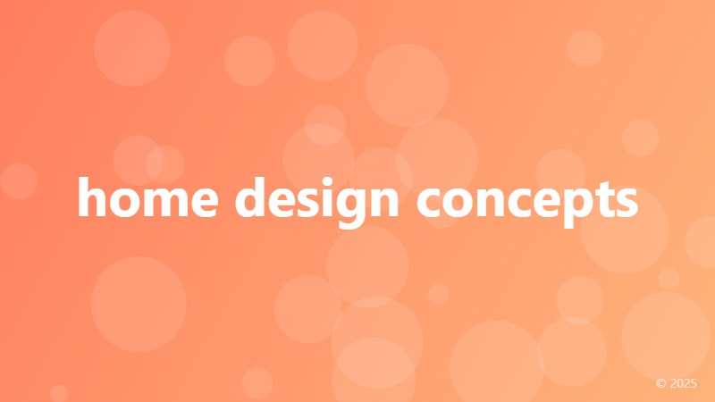 home design concepts