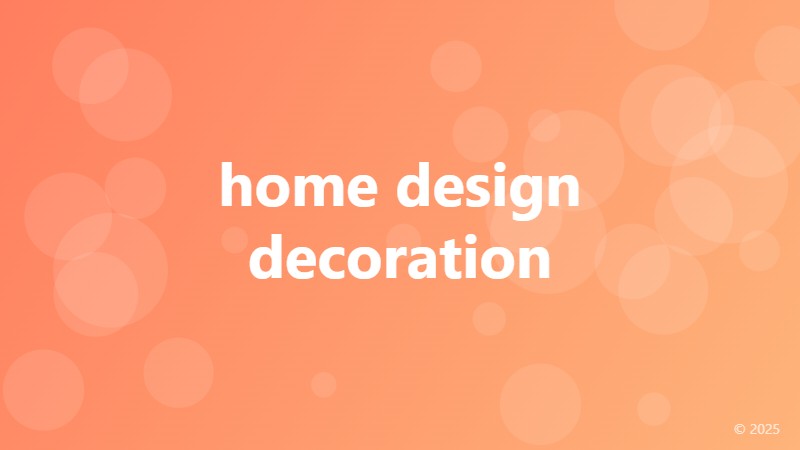home design decoration