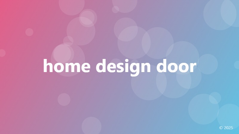 home design door