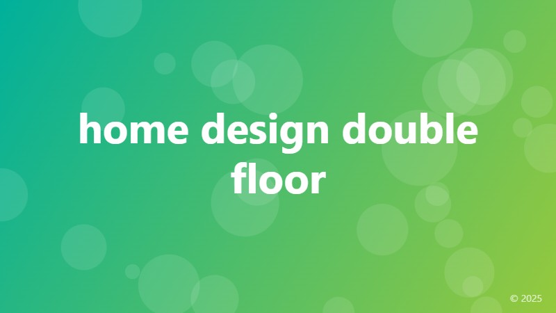 home design double floor