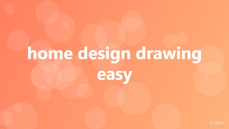 home design drawing easy