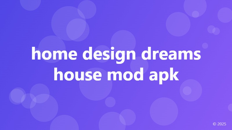 home design dreams house mod apk