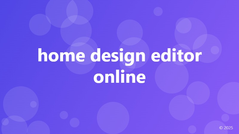 home design editor online