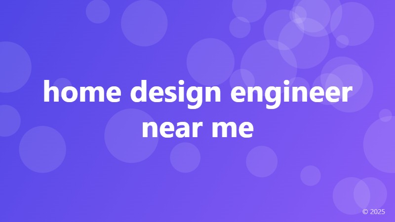 home design engineer near me