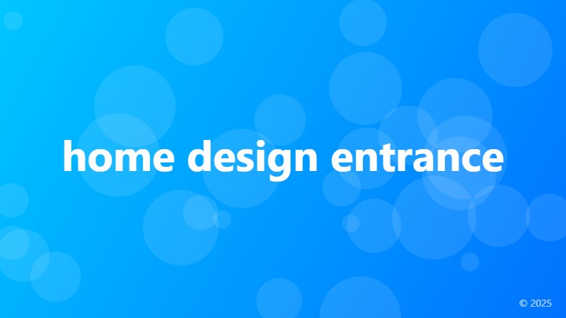 home design entrance