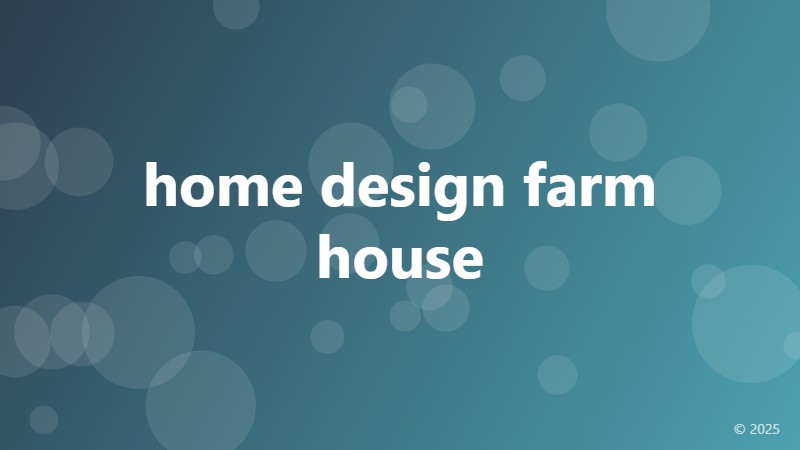 home design farm house