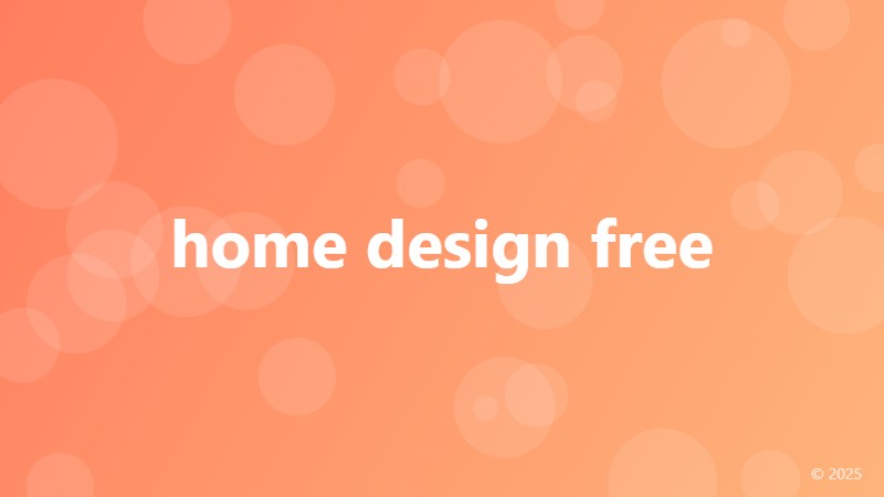 home design free