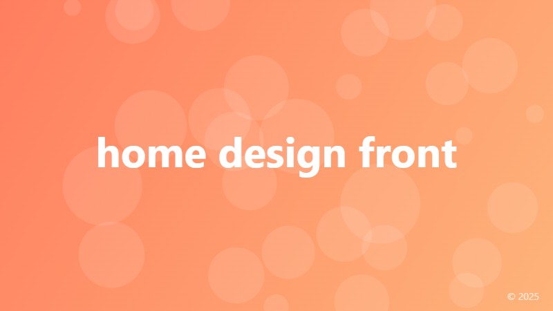 home design front