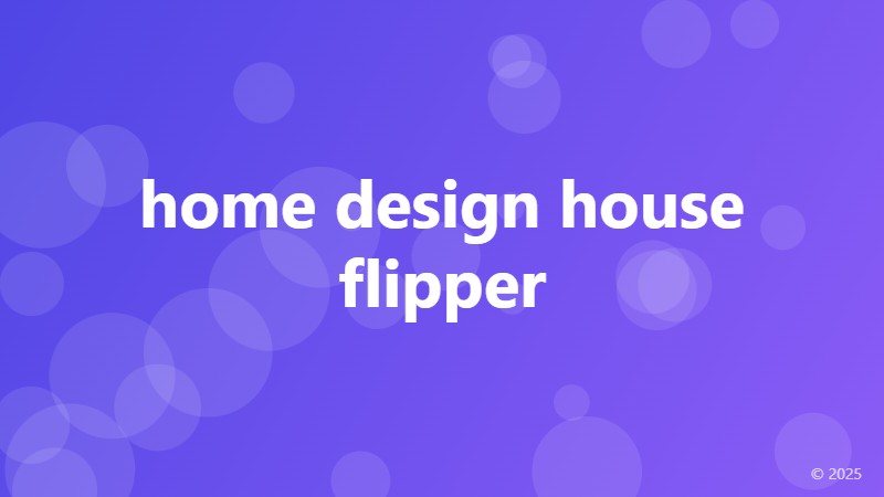 home design house flipper