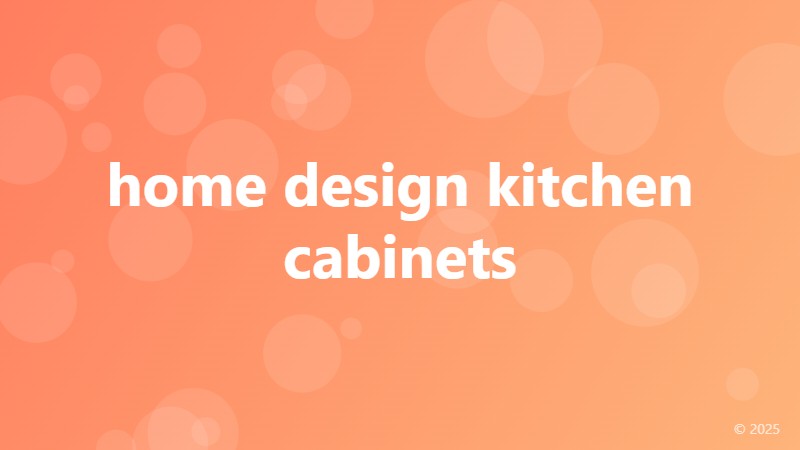 home design kitchen cabinets