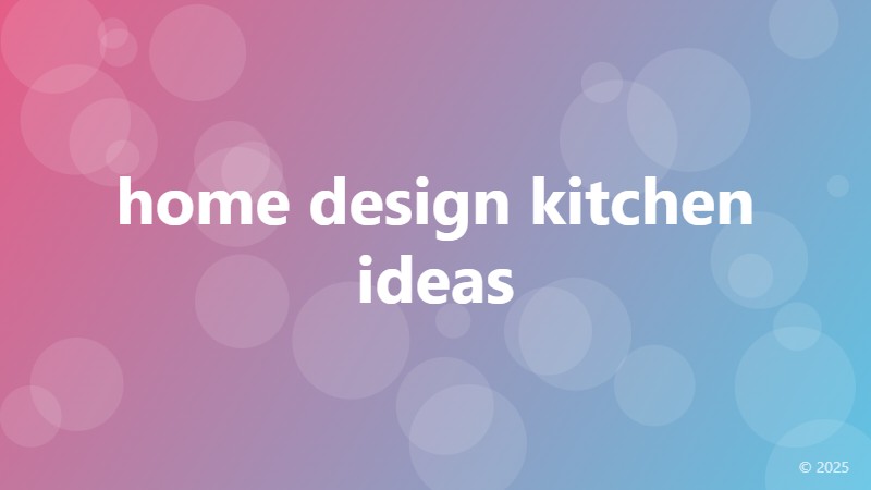 home design kitchen ideas