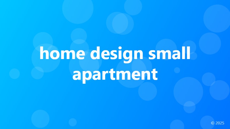 home design small apartment