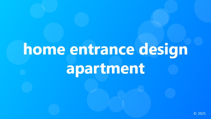 home entrance design apartment