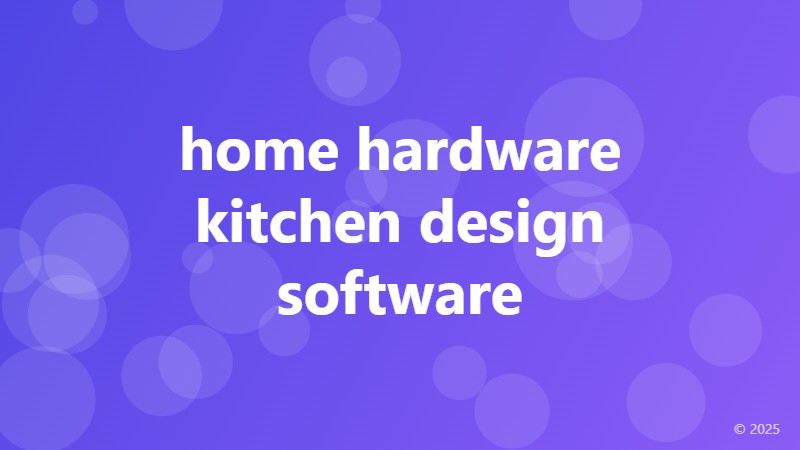 home hardware kitchen design software