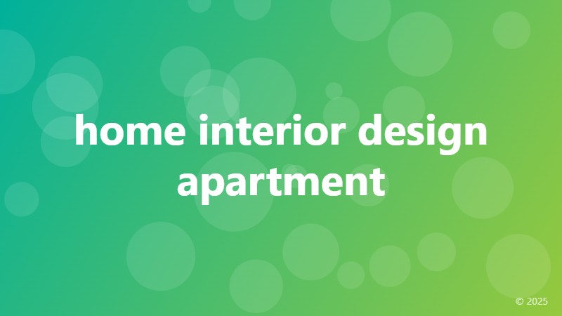 home interior design apartment