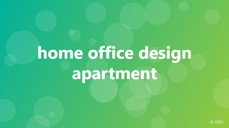 home office design apartment