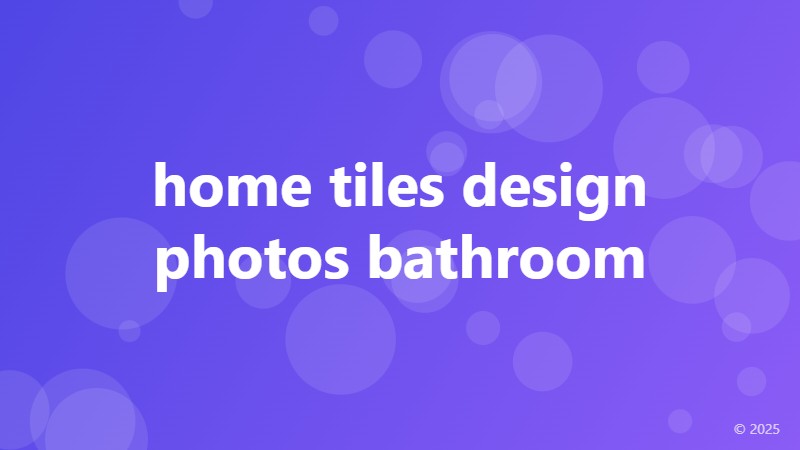 home tiles design photos bathroom