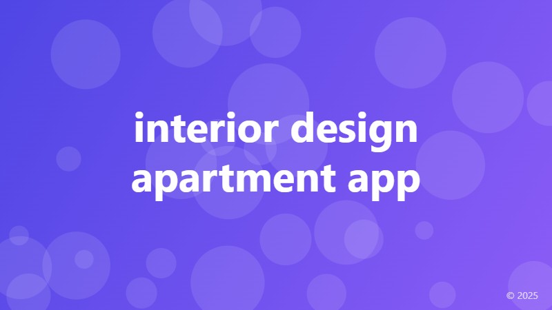 interior design apartment app