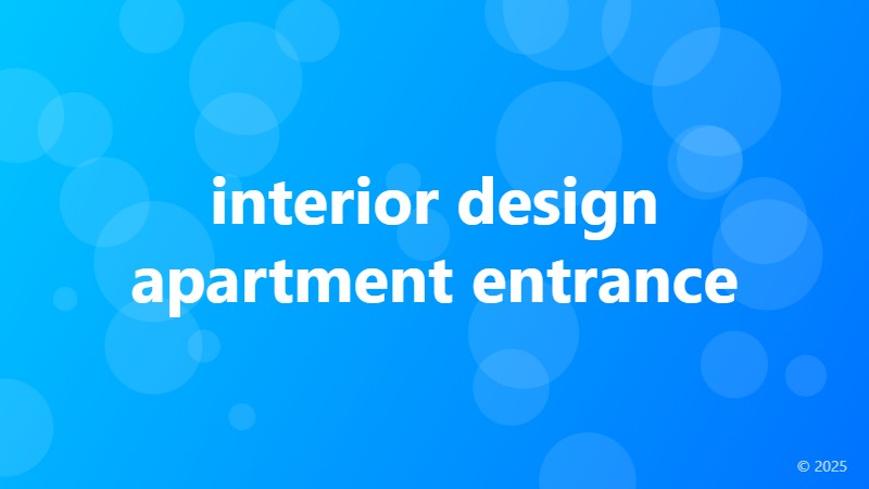 interior design apartment entrance