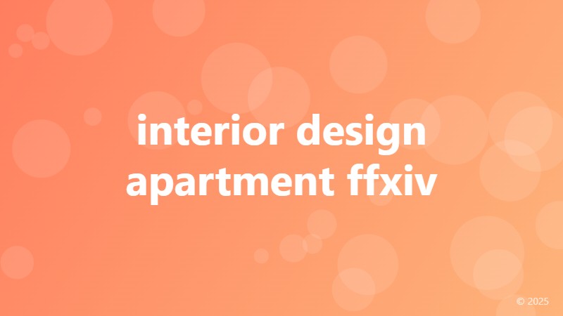 interior design apartment ffxiv