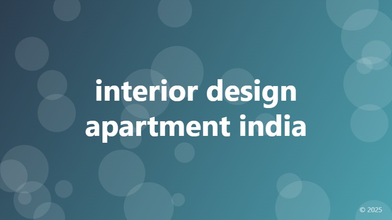 interior design apartment india