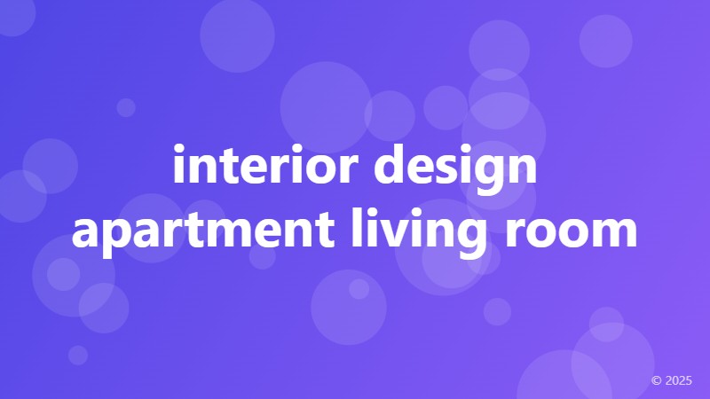 interior design apartment living room