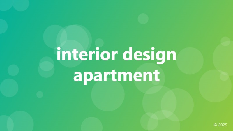 interior design apartment