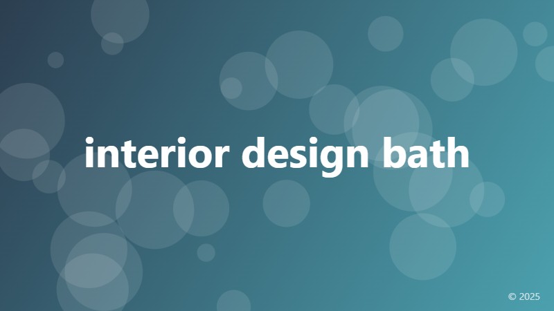 interior design bath