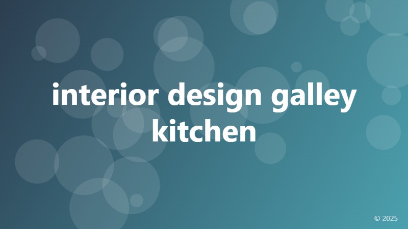 interior design galley kitchen