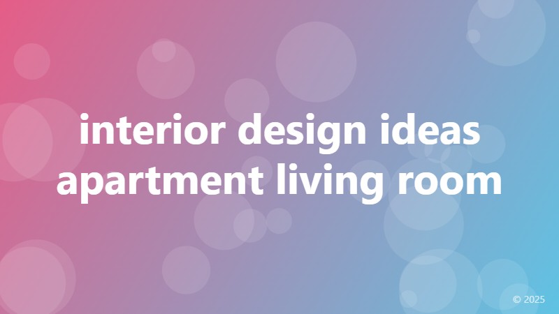 interior design ideas apartment living room