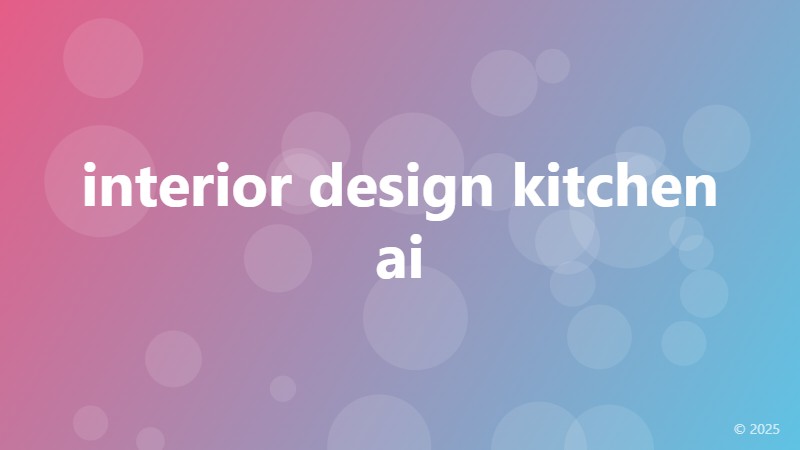 interior design kitchen ai