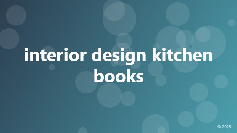 interior design kitchen books
