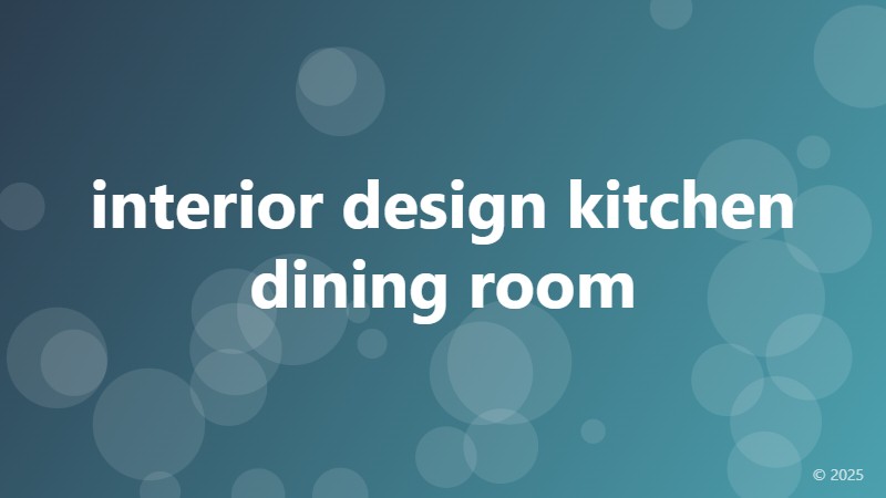 interior design kitchen dining room