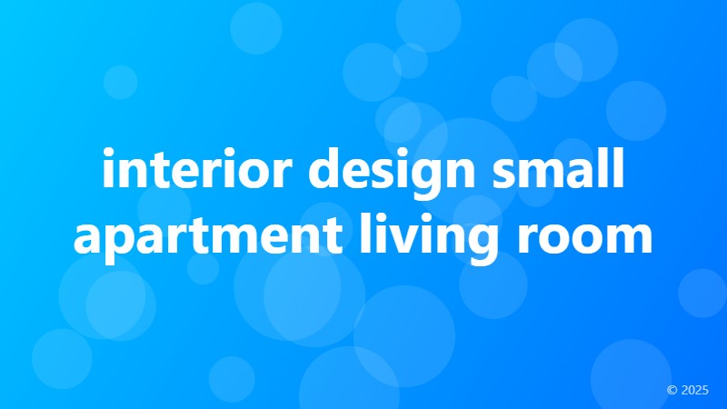 interior design small apartment living room