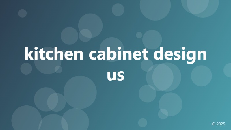 kitchen cabinet design us